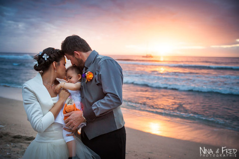 coucher du soleil mariage de L&N