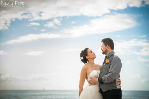 photo de couple mariage de L&N 974