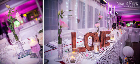 décoration du mariage d'A&M à la Réunion