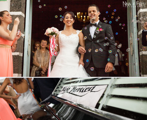 les mariés Audrey et Mathieu