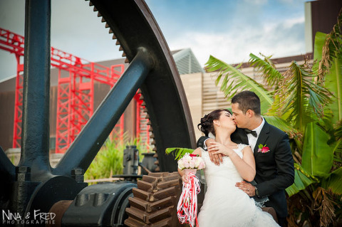 mariés Audrey et Mathieu couple