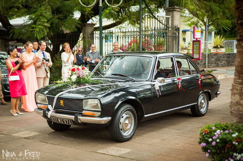 voiture du mariage d'Audrey et Mathieu