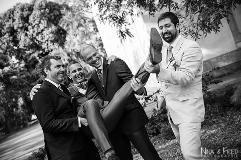 le marié Vincent et ses amis