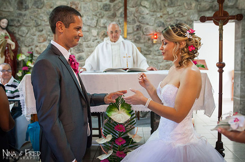 mariage à l'église L&V