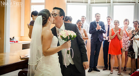 mariées Marie-Alice et Fabrice à la mairie