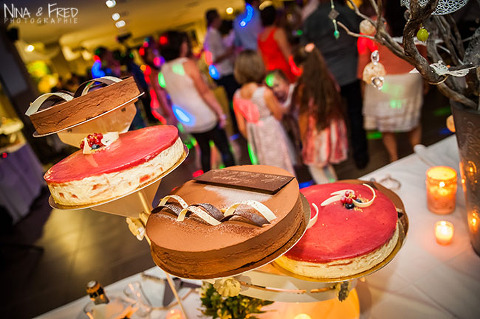 gâteau de mariage MA&F