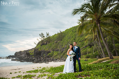 photographie de couple mariage C&V 974