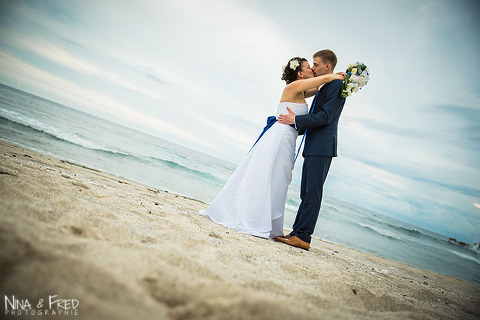 mariage couple plage
