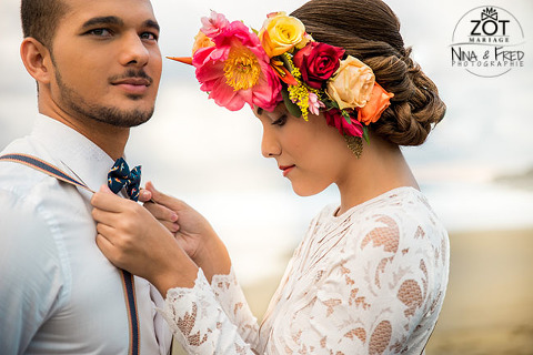 photo d'inspiration mariage tropical