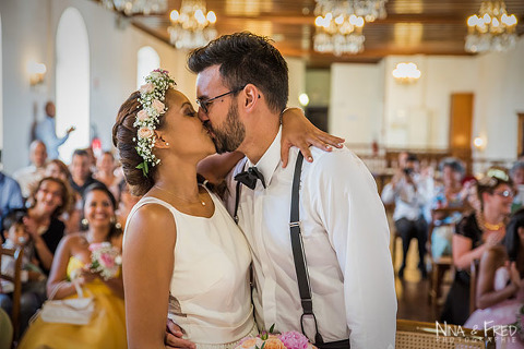 bisou des mariés M&N