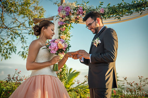 mariage laïque de M&N à la Réunion