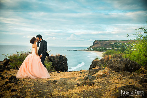 séance photo trash the dress Réunion M&N