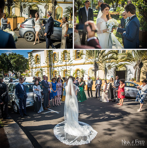 arrivée de la mariée Katia