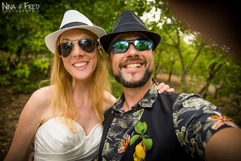selfie mariés L&C