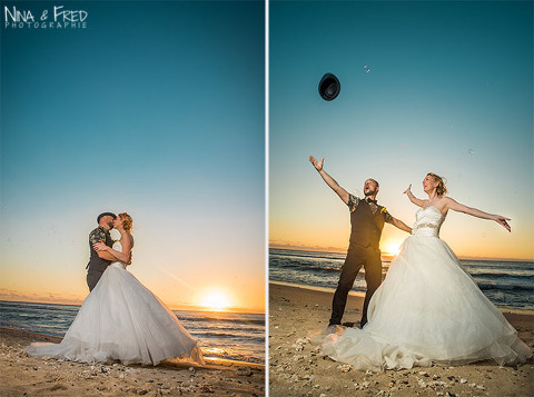 mariés Lucie et Cédric 974