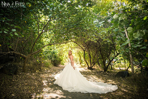 mariée Lucie dans la forêt