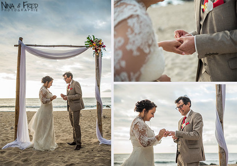 échange de voeux sur la plage W&F