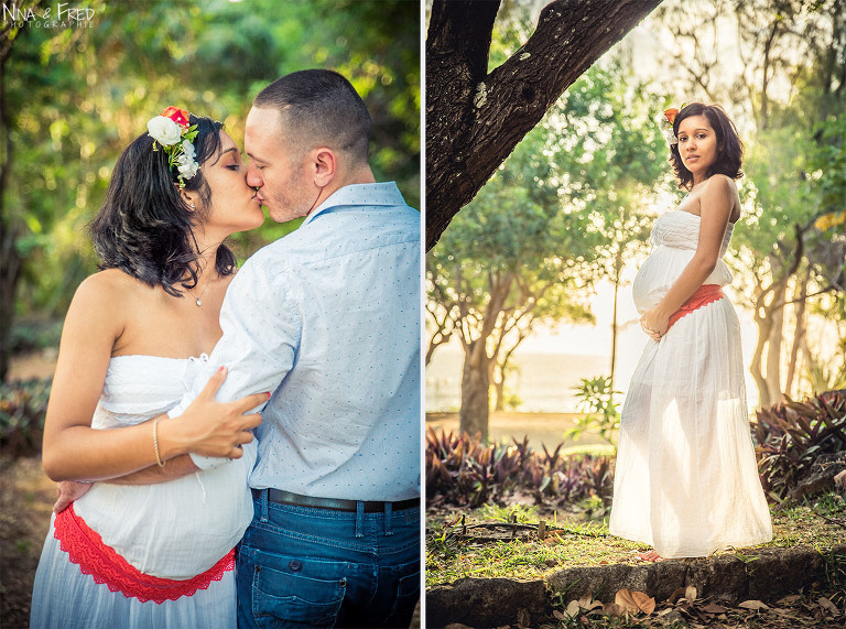 photo grossesse forêt Sylvaine