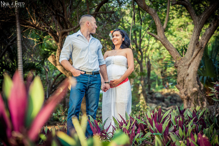 Sylvaine et Pierre grossesse Réunion