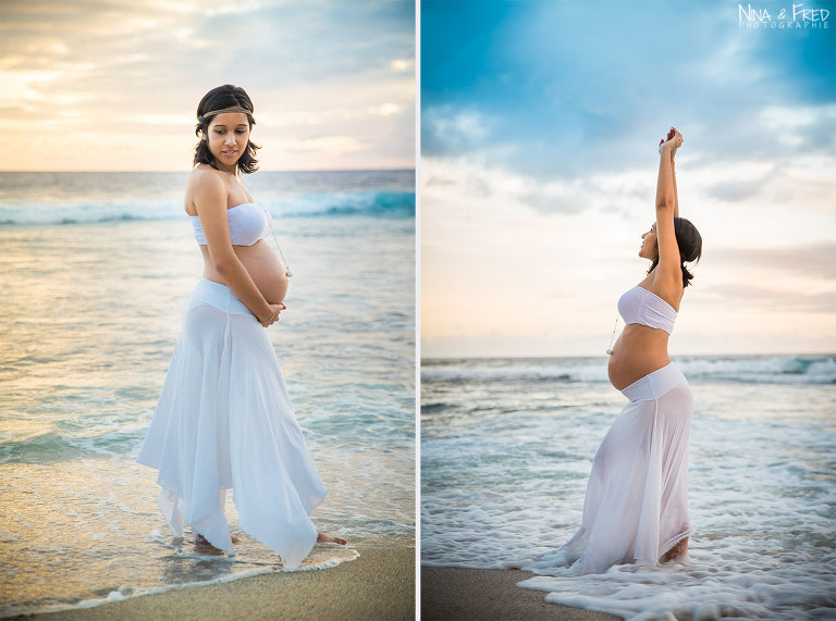 femme enceinte dans l'eau Sylvaine