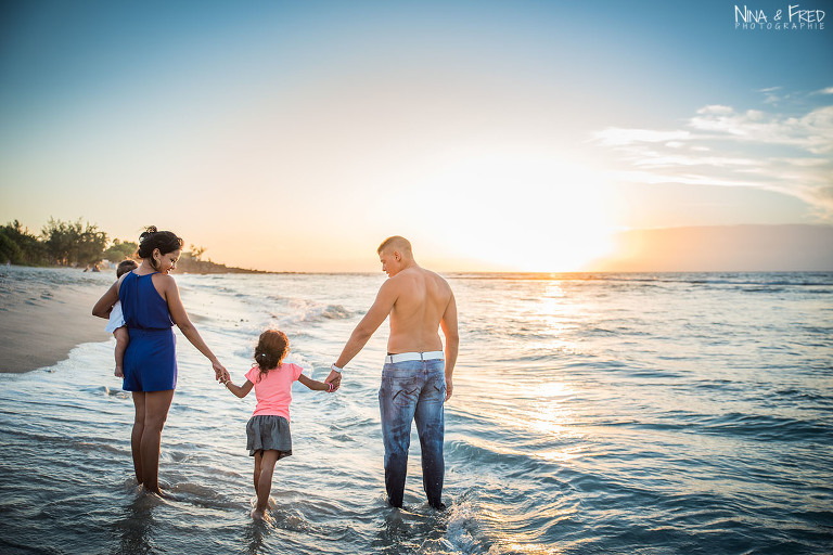 famille fontaine plage