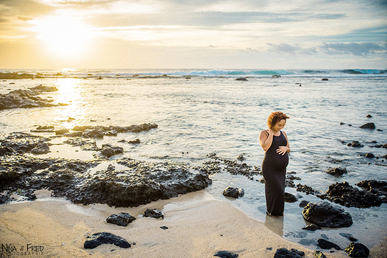 séance grossesse pieds dans l'eau anais