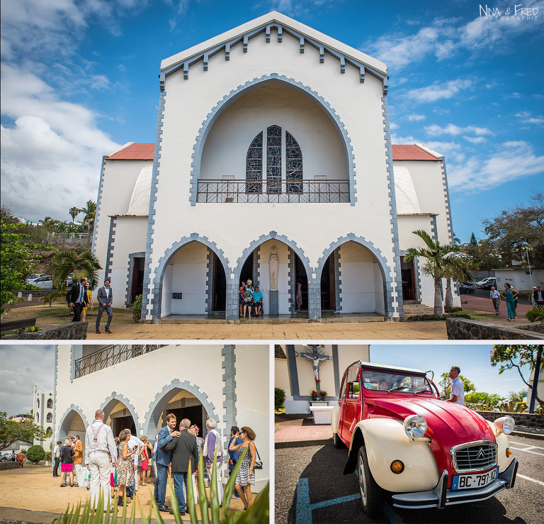 église mariage St Gilles Réunion M&B