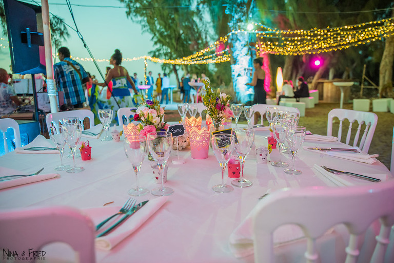décoration mariage plage M&B