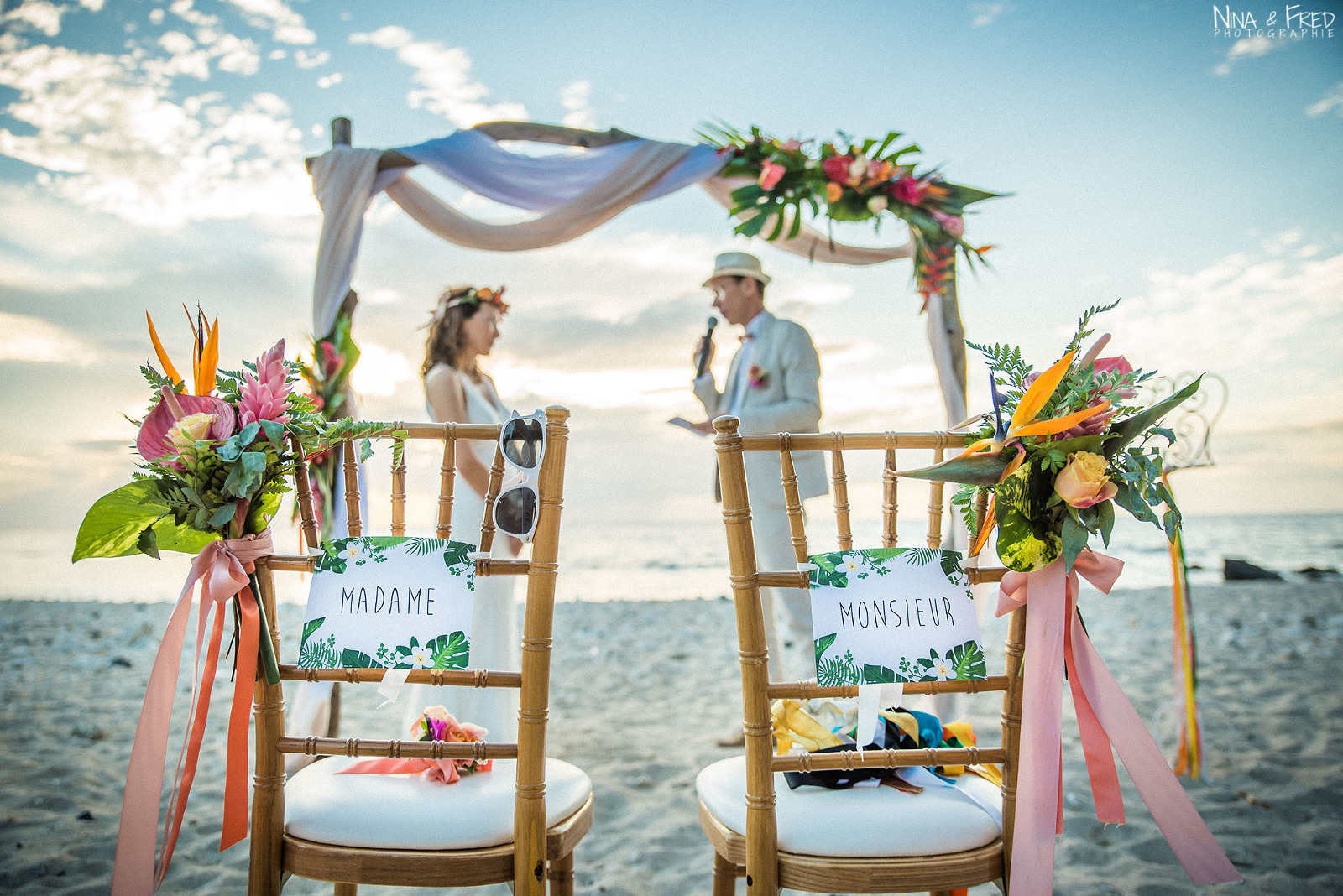 cérémonie tropicale mariage V&R