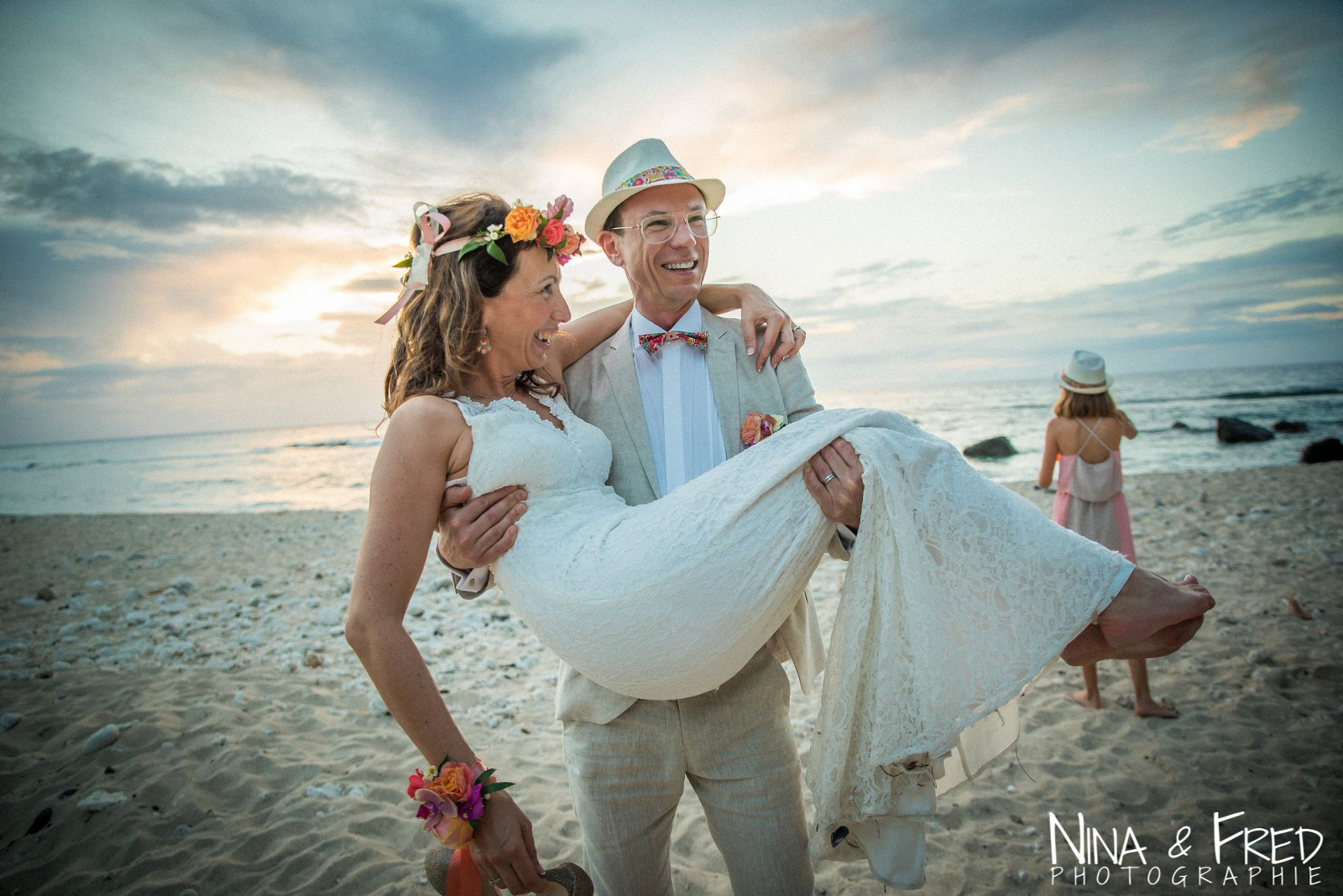 photographie du couple V&R à leur mariage