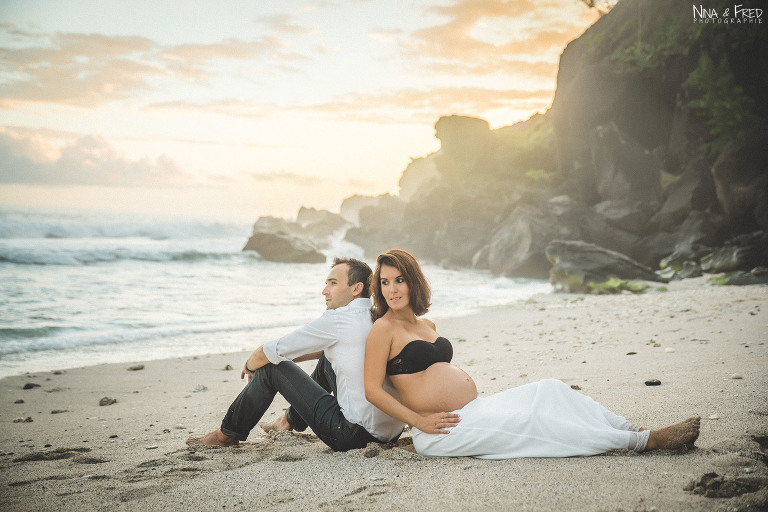 couple et grossesse plage A&S