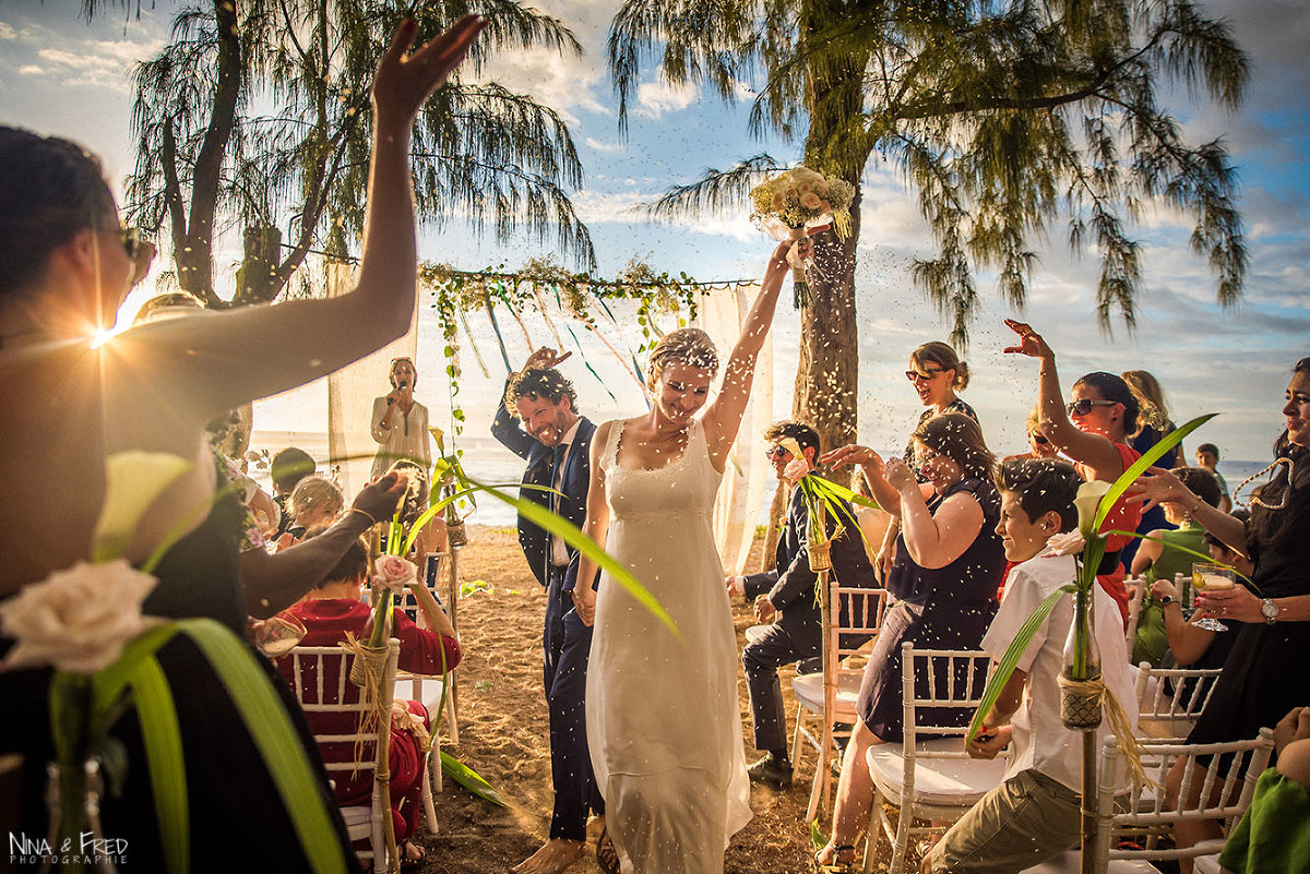 photo mariage K&M cérémonie plage