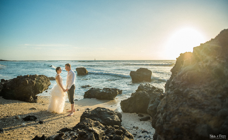 photographe Réunion trash the dress C&G