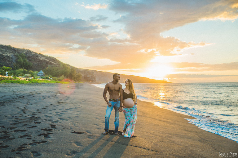 photo grossesse 974 L&Y plage