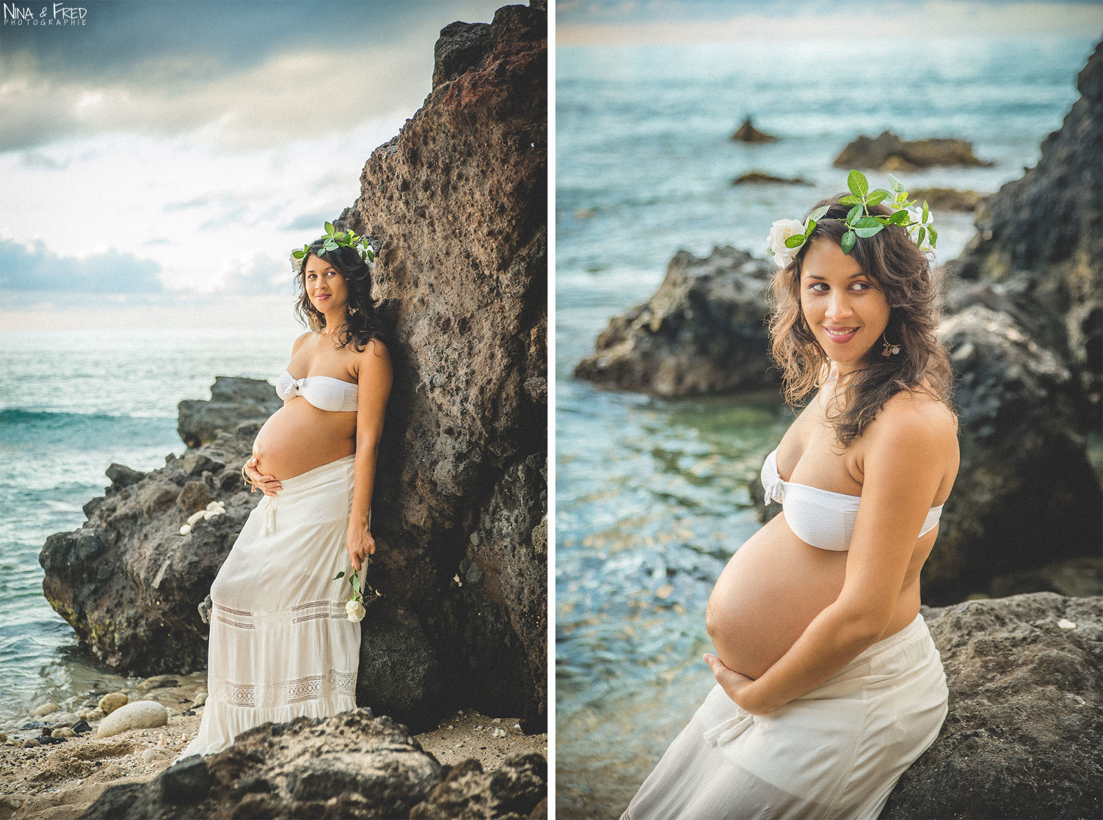 séance photo de grossesse à la Réunion Emilie