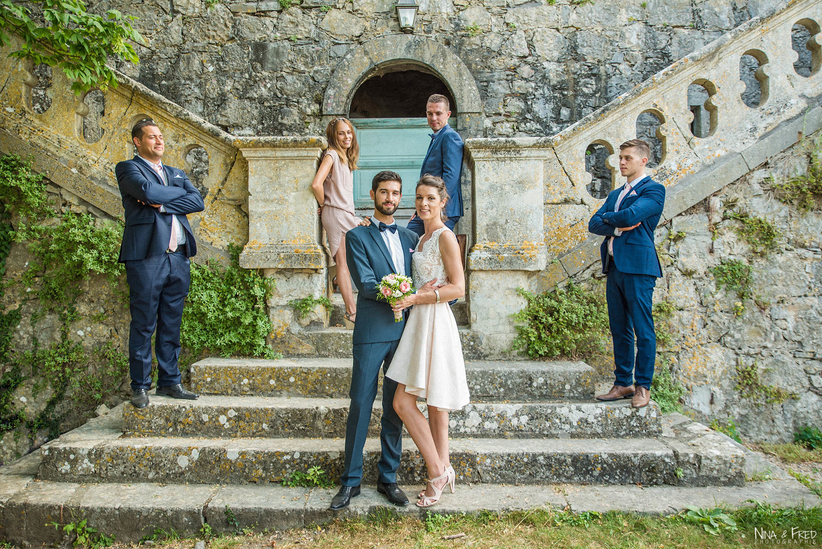 photo mariés et témoins L&S