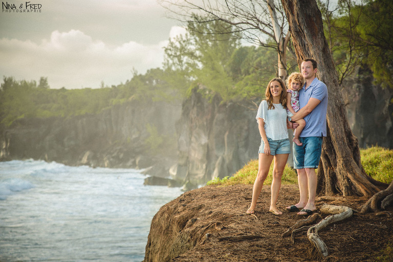 séance photo en famille sur l'île de la Réunion