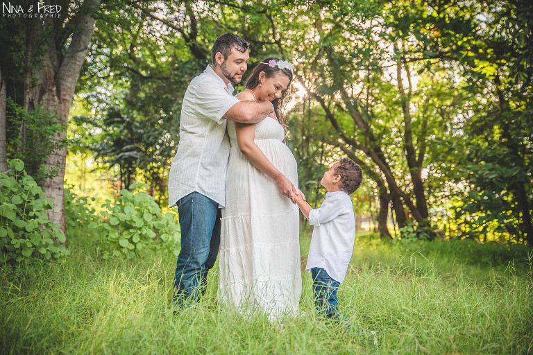 photo famille grossesse forêt 974