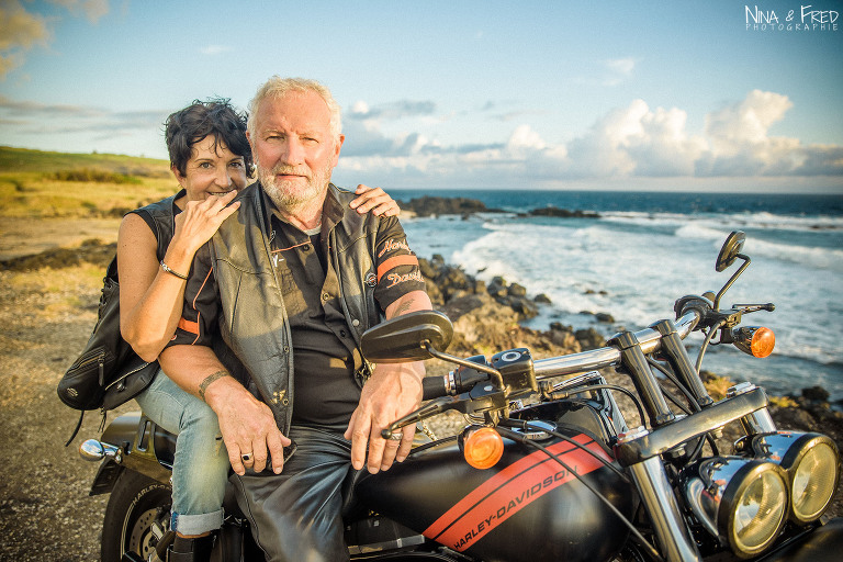 photo couple harley davidson Réunion C&B