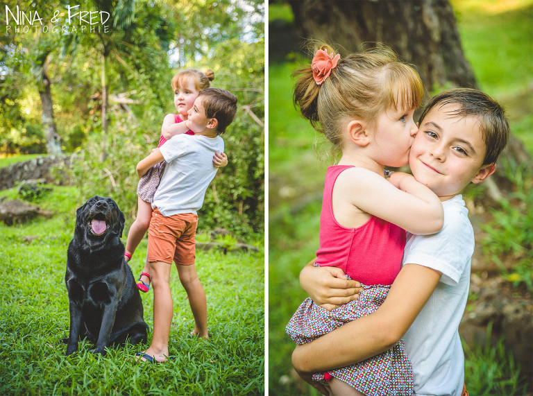 enfants et chien