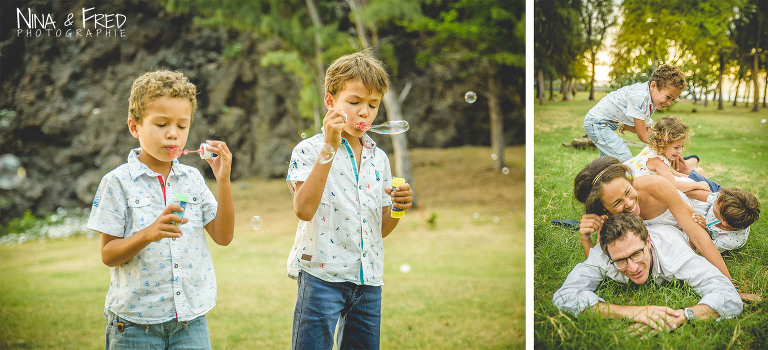 enfants qui jouent session photo