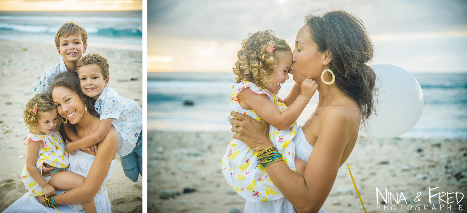 mag et sa fille lors du photoshoot