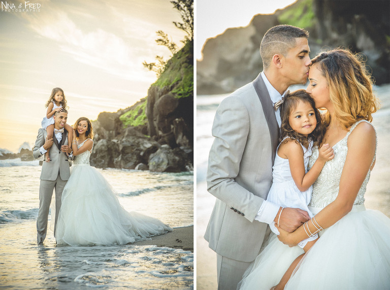 shooting trash the dress en famille 974 Vanessa