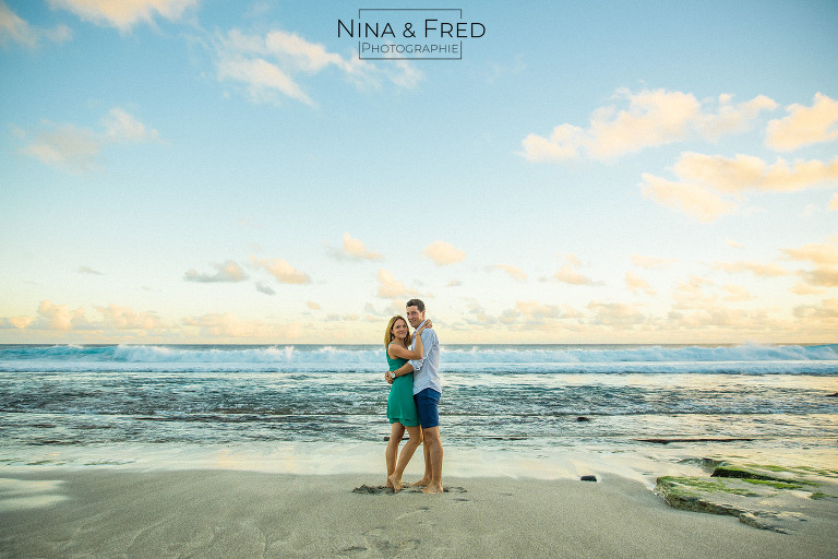 séance photo lifestyle couple plage P&V