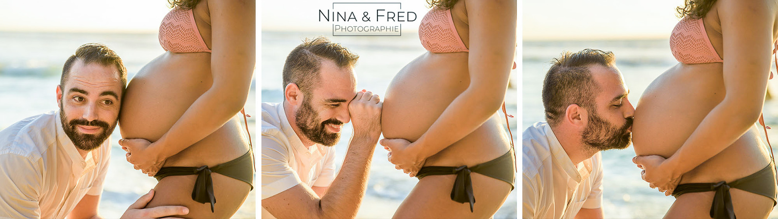 montage photo baby bump J&F