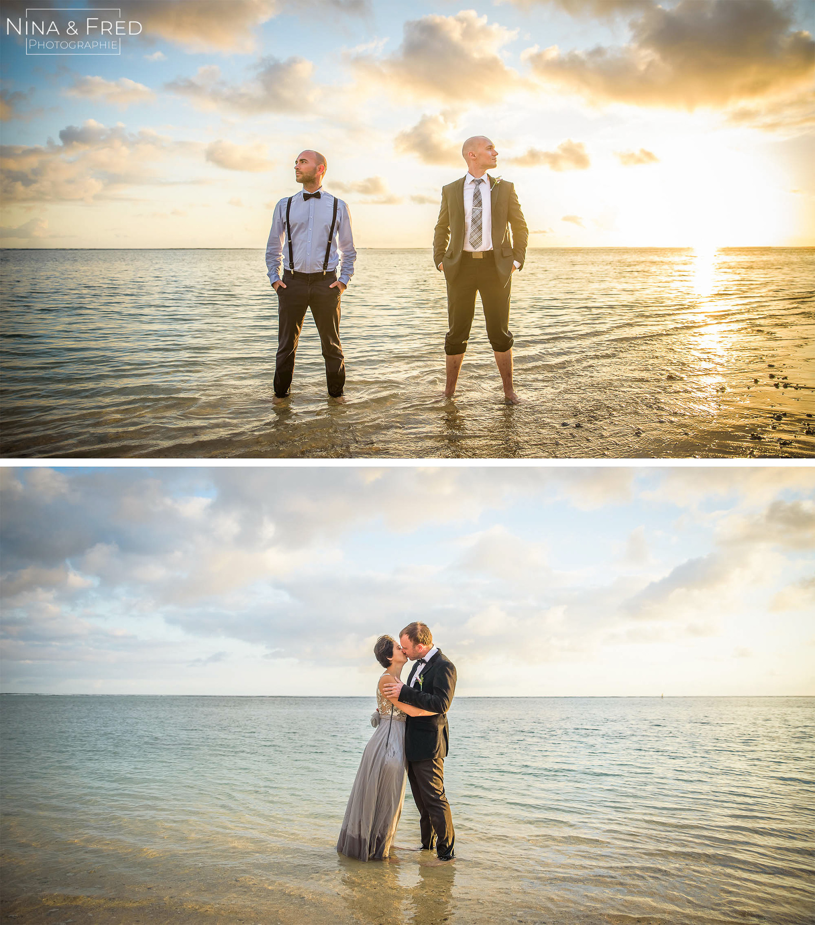 invités du mariage dans l'eau S&A