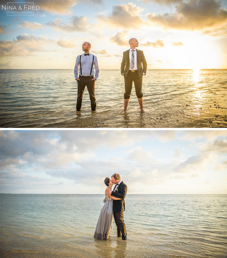 invités du mariage dans l'eau S&A