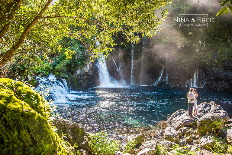 séance photo couple Réunion cascade A&G