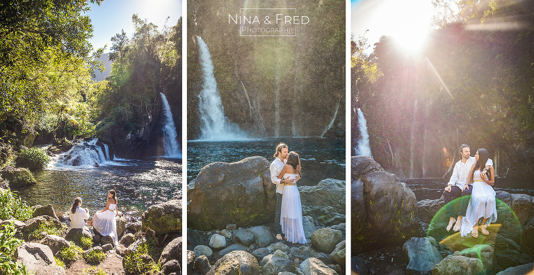 photos d'engagement mariage A&G cascade