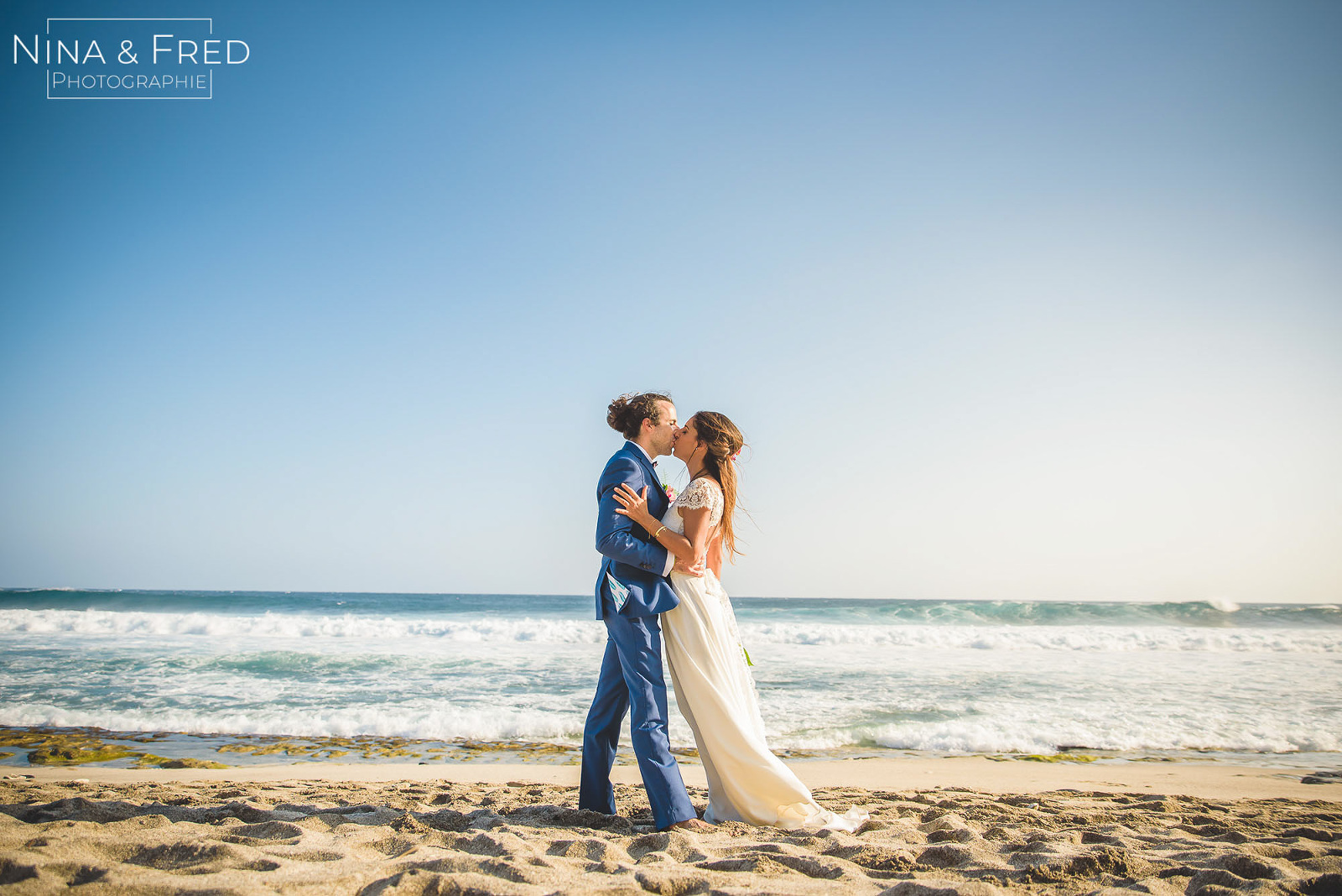 photo couple plage Grande Anse mariage A&G